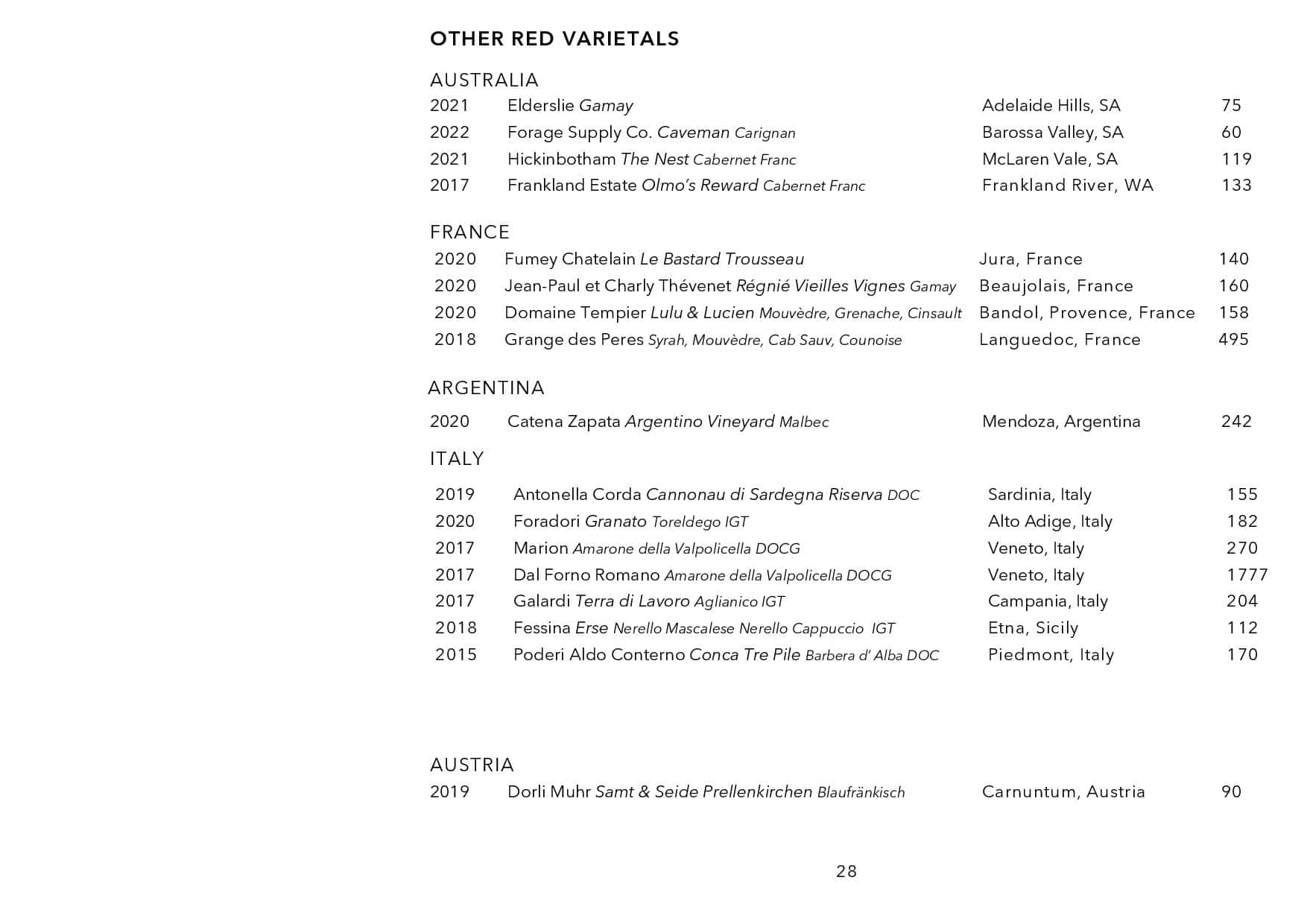 Sails Wine List Page 029